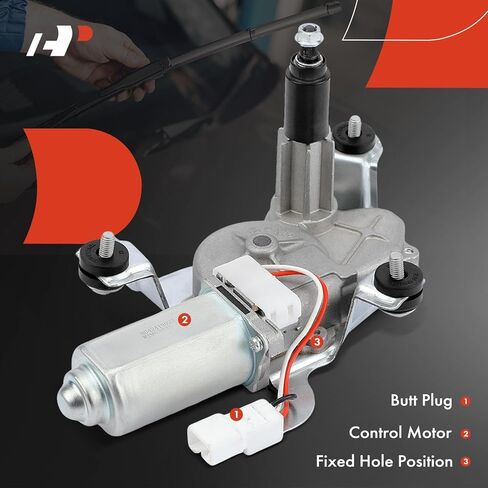 A-Premium Rear Windshield Wiper Motor Compatible with Chrysler Pacifica 2004 2005 2006 2007 2008, 3-Pin, Replace# 4894283AA, 4894283AC in Saudi Arabia