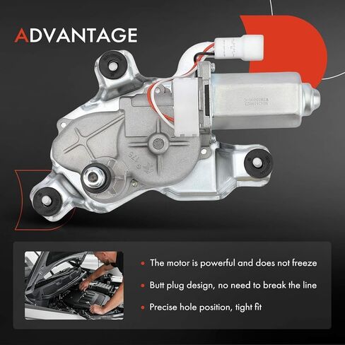 A-Premium Rear Windshield Wiper Motor Compatible with Chrysler Pacifica 2004 2005 2006 2007 2008, 3-Pin, Replace# 4894283AA, 4894283AC in Saudi Arabia