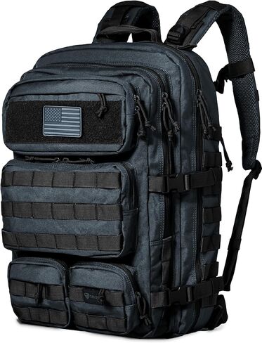 Falko Tactical Backpack - 2.4x Stronger Work & Military Backpack. Water Resistant and Heavy Duty Large Molle Backpack (50L) in Kuwait