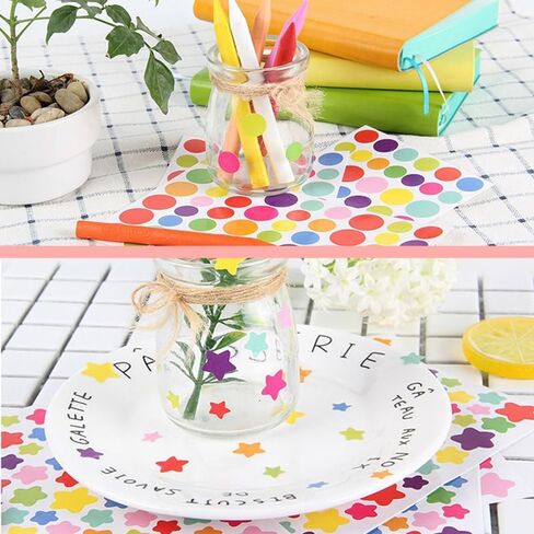 20 Sheets 1540 PCS Colored Dot Stickers Circle Color Coding Labels, 11 Color Colorful Round Stickers for Office, Student Classroom(1/2 Inches) in Saudi Arabia