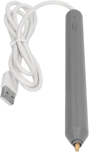 قلم ختم حراري من Yosoo محمول USB مع 4 أطراف تسخين لكتابة الرسم للمبتدئين (ذهبي) (فضي) in Kuwait