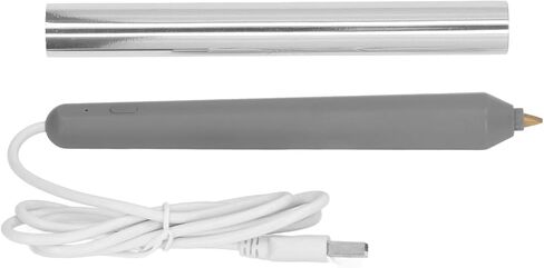 قلم ختم حراري من Yosoo محمول USB مع 4 أطراف تسخين لكتابة الرسم للمبتدئين (ذهبي) (فضي) in Kuwait