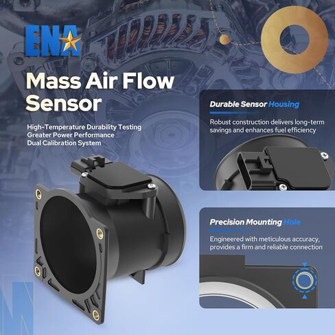 ENA Mass Air Flow Sensor Meter MAF Compatible with Ford F150 F250 F350 F450 F550 Super Duty Lobo Taurus Lincoln Blackwood Navigator Jaguar S-Type 1999-2003 Replacement for AFLS140 749-554 F8DZ12B579BA in Saudi Arabia