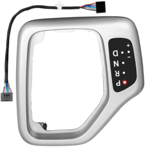 Riloer Shifter Bezel, 1 Pack Auto Transmission Shifter Bezel with Harness Replacement, Compatible with Jeep Cherokee 2014-2018 5YD27LS5AA 5YD271U5AA (Silvery) in Saudi Arabia