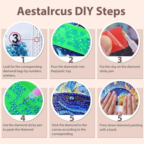 مجموعات الفن الماسي على شكل فراشة من aestalrcus للبالغين، أطقم طلاء ألماس على شكل فراشة خاصة للبالغين، أحجار الراين الكريستالية الفنية المصنوعة من الأحجار الكريمة لتزيين جدران المنزل كهدية مقاس 12 × 12 بوصة in Kuwait