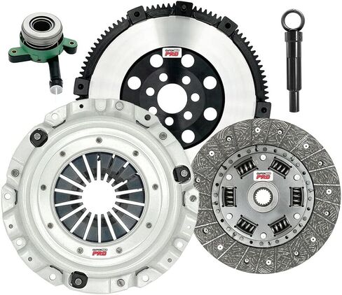 ClutchMaxPRO Heavy Duty OEM Clutch Kit with Chromoly Flywheel with Slave Cylinder Compatible with 2008-2017 Mitsubishi Lancer 2011-2020 Outlander Sport RVR (CP05012HDWS-LSF05012-CK) in Saudi Arabia