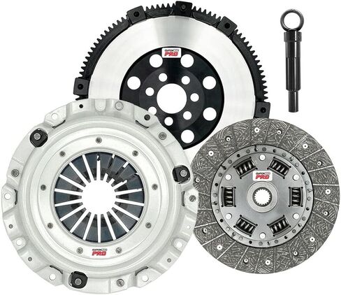 ClutchMaxPRO Heavy Duty OEM Clutch Kit with Chromoly Flywheel with Slave Cylinder Compatible with 2008-2017 Mitsubishi Lancer 2011-2020 Outlander Sport RVR (CP05012HDWS-LSF05012-CK) in Saudi Arabia