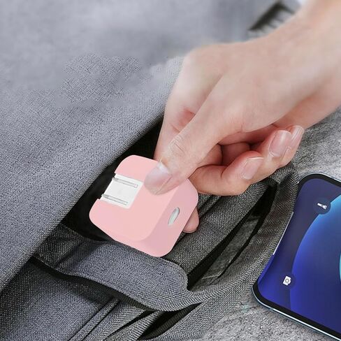 حافظة حماية شاحن سيليكون ناعمة 40 وات (حتى 60 وات) لهاتف iPhone 17/16 Pro/Max، غطاء كم محول الطاقة الديناميكي 40 وات لجهاز MacBook Air 13 13.6 15 بوصة M4 M3 M2 M1 إصدار 2025-2018، وردي in Kuwait