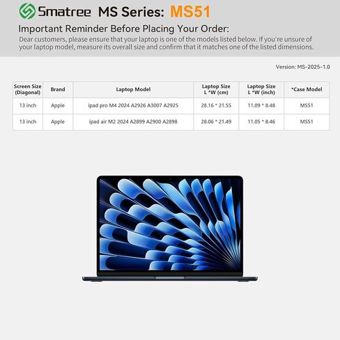 Smatree MS63T Hard EVA Protective Sleeve with Stand Compatible for 13.3 inch Apple MacBook Air 2009/2010/2011/2012/2013/2014/2015/2017/A1466/A1369/A1304, for 13.3 inch Apple MacBook Pro 2012/A1278 in Saudi Arabia