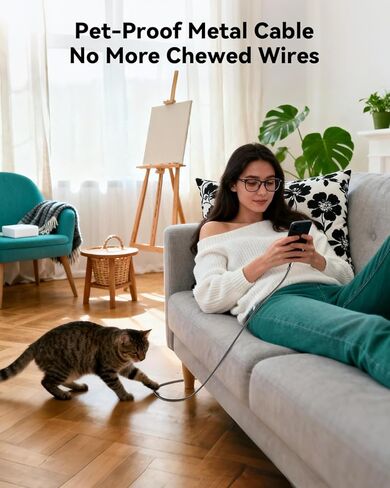 iPhone Charger Cord 20 FT [Apple MFi Certified] iPhone Charger Long Cord with QC 18W Wall Charger Plug, Braided iPhone Charger Cord Fast Charging USB to Lightning Cable for iPhone 14/13/12/11, iPad in Kuwait