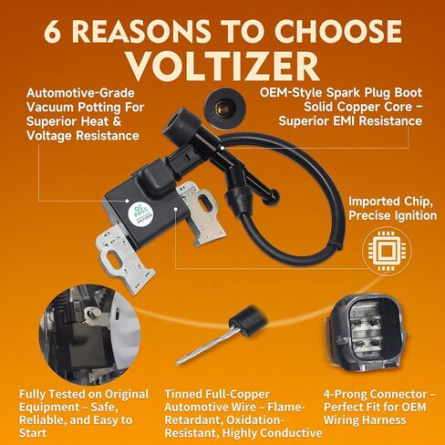 30500-Z5T-003 30500-Z5T-004 for Honda GX390 Ignition Coil – Fits GX340, EB5000, EB6500 Engines – 4-Prong Coil with OEM NGK BPR5ES Spark Plug & Mounting Screws in Saudi Arabia