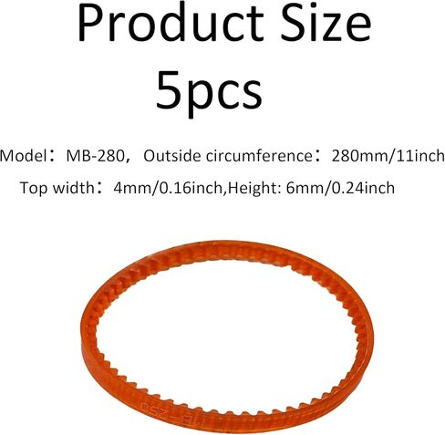 pson 5Pcs MB Series Standard Sewing Machine Belts MB-330, Motor Drive V-Belt for Old-Fashioned Household Electric Sewing Machines in Saudi Arabia