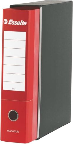 Esselte Essentials 390773180 390773180 G73 Recorder with Case, with Lever Mechanism, Commercial Format, 23 x 30 cm, with 8 cm Spine, Green, Pack of 6 in Saudi Arabia