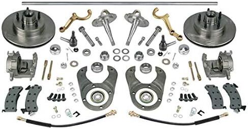 Plain Steering/Brake Kit-Spindles/Dropped Arms-Fits Ford 46 Inch Axle, 5 on 4.75 in Saudi Arabia