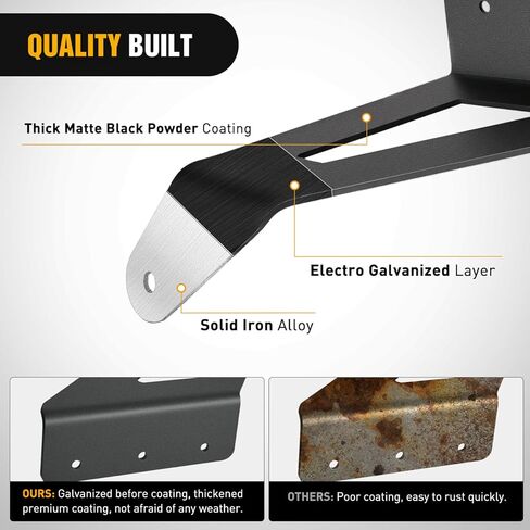 Nilight 54 inch Curved LED Light Bar Bracket Mounting Upper Windshield Roof Cab Brackets Compatible with Ford F250 F350 F450 Super Duty 1999-2016 in Saudi Arabia