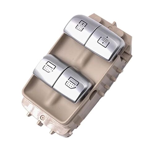 مفتاح التحكم في النافذة Power Master متوافق مع Mercedes Benz W222 W213 S550 S600 S63 S350 S400 E200 E220 E43 AMG 2229051505 A2229051505 (بيج) in Saudi Arabia