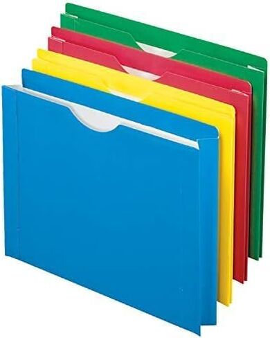 Pendaflex Color Reinforced File Jacket, 2-Inch Expanding Jacket, Letter Size, Assorted Colors, 8 Pack (12003EE) in Saudi Arabia