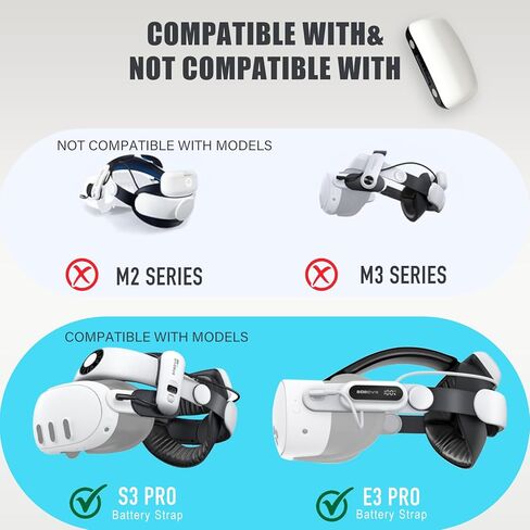 بطارية 10000 مللي أمبير في الساعة لاستبدال BOBO VR S3 Pro وE3 Pro لملحقات البطارية القابلة للتبديل B100 والموصلات المغناطيسية in Kuwait