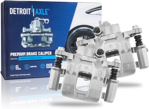 Detroit Axle - Pair Front Brake Calipers for 1998-2001 Chevrolet Metro 1995-2001 Suzuki Swift Geo Metro [Casting No. TOKICO WF], Brake Calipers with Bracket Replacement in Saudi Arabia