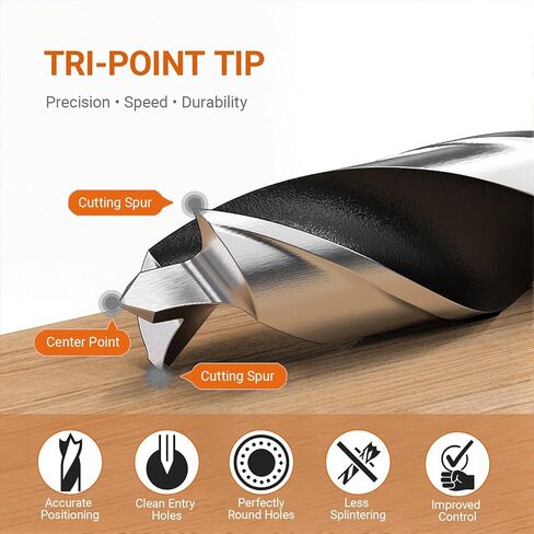 Hymnorq 3/16 Inch Black Nitride Coated High Speed Steel Jobber Length Twist Drill Bits Set of 10pcs, Fully Ground Technique, 135 Degree Split Point, for General Use in Wood Plastic and Soft Metal in Kuwait