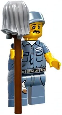 LEGO Series 15 Collectible Minifigure 71011 - Janitor in Saudi Arabia