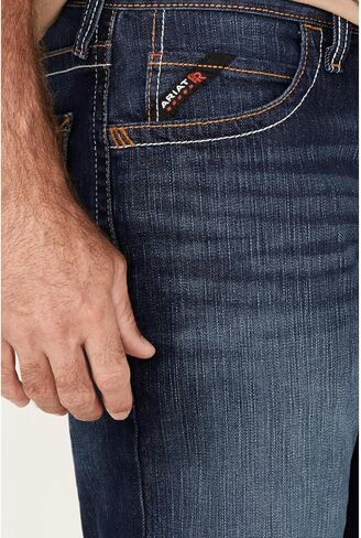 Ariat Male FR M4 Relaxed DuraStretch Stillwell Boot Cut Jean Calder 38W x 34L in Saudi Arabia