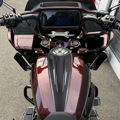 Low Profile Smooth Dash Fuel Tank Console Cover for Harley Touring CVO Street Glide, CVO Road Glide, CVO Road Glide ST, Road Glide, Street Glide, Street Glide Ultra 2023-2025 (Forged Pattern) in Saudi Arabia