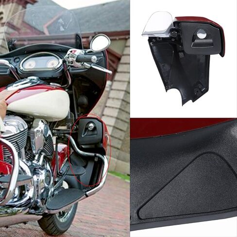 XFMT Lower Vented Leg Fairing Kits For Indian Chieftain 2014-2020 Dark Horse 2016-2020, Black in Saudi Arabia