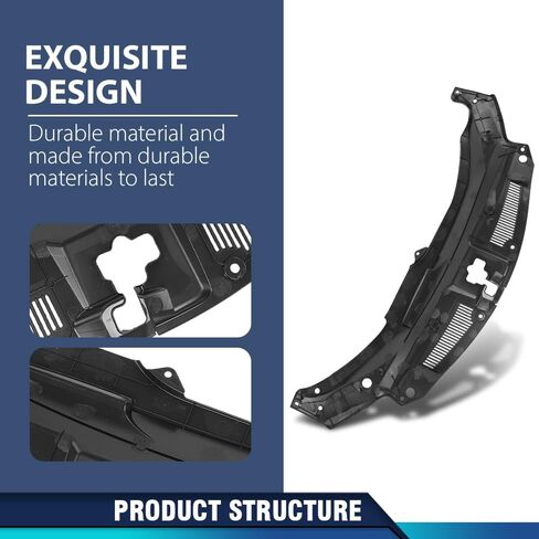 PIT66 Radiator Support Cover Compatible with LX RX350/RX450h 2016-2020 Fit LX RX350L/RX450hL Base 2018-2020 532950E090, 53295-0E090, LX1224112 Black in Saudi Arabia