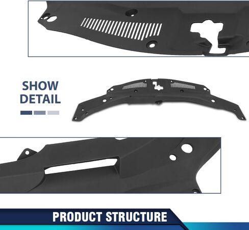 PIT66 Radiator Support Cover Compatible with LX RX350/RX450h 2016-2020 Fit LX RX350L/RX450hL Base 2018-2020 532950E090, 53295-0E090, LX1224112 Black in Saudi Arabia