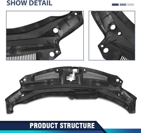 PIT66 Radiator Support Cover Compatible with LX RX350/RX450h 2016-2020 Fit LX RX350L/RX450hL Base 2018-2020 532950E090, 53295-0E090, LX1224112 Black in Saudi Arabia