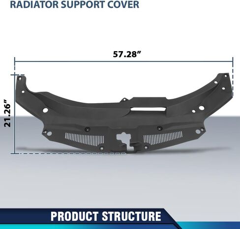 PIT66 Radiator Support Cover Compatible with LX RX350/RX450h 2016-2020 Fit LX RX350L/RX450hL Base 2018-2020 532950E090, 53295-0E090, LX1224112 Black in Saudi Arabia