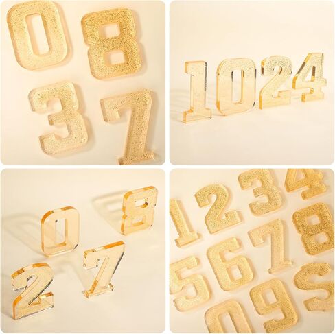 Gartful 7inch Tall Large Number Candle Molds, Resin Epoxy Mold for Making Soaps, Flower Specimen, Insect Specimen, DIY Clay Molds in Saudi Arabia