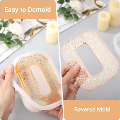 Gartful 7inch Tall Large Number Candle Molds, Resin Epoxy Mold for Making Soaps, Flower Specimen, Insect Specimen, DIY Clay Molds in Saudi Arabia