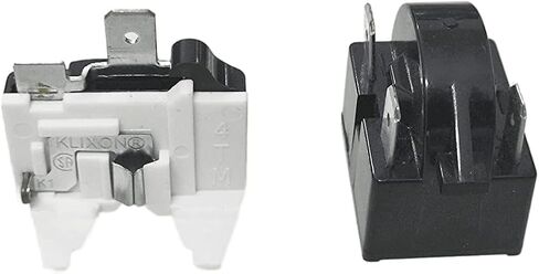 1 Set Replacement Part 3 Pin QP2-4.7/ QP2-4R7 4.7 Ohm Refrigerator PTC Start/Starter Relay - Compatible Relays Whirlpool, Frgidaire, Kenmore and Most Mini Fridges and Coolers in Saudi Arabia