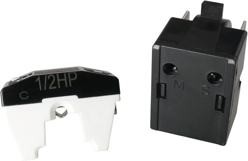 1 Set Replacement Part 3 Pin QP2-4.7/ QP2-4R7 4.7 Ohm Refrigerator PTC Start/Starter Relay - Compatible Relays Whirlpool, Frgidaire, Kenmore and Most Mini Fridges and Coolers in Saudi Arabia