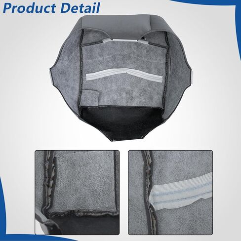 WFLNHB Cloth Driver Side Bottom Seat Cover Gray Replacement for F250 F350 F450 F550 XLT 1999 2000 in Saudi Arabia