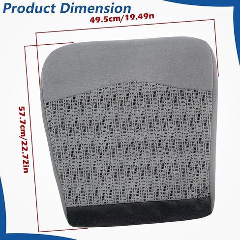 WFLNHB Cloth Driver Side Bottom Seat Cover Gray Replacement for F250 F350 F450 F550 XLT 1999 2000 in Saudi Arabia