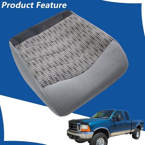 WFLNHB Cloth Driver Side Bottom Seat Cover Gray Replacement for F250 F350 F450 F550 XLT 1999 2000 in Saudi Arabia