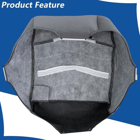 WFLNHB Cloth Driver Side Bottom Seat Cover Gray Replacement for F250 F350 F450 F550 XLT 1999 2000 in Saudi Arabia