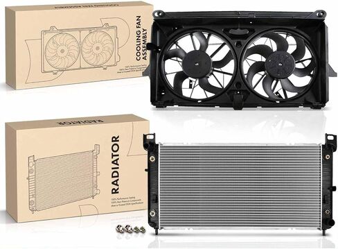 Replacement Parts for Radiator&Cooling Fan Assembly Kit w/Shroud for Chevrolet Tahoe Avalanche GMC Mod-AP88P-43735 in Saudi Arabia