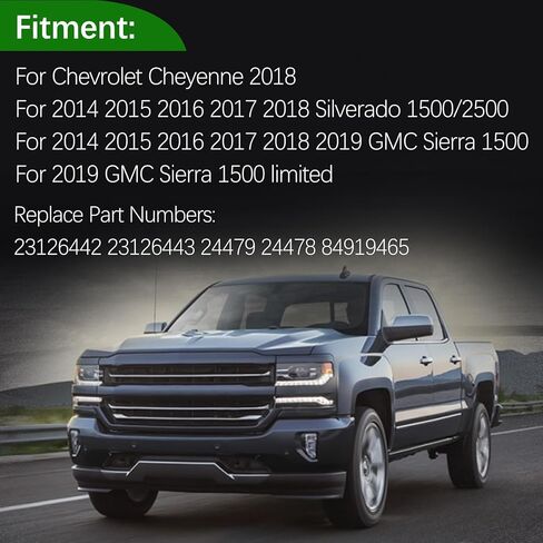 23126443 HVAC Heater Outlet Hose & Heater Inlet Hose Fit for 2014-2019 Chevrolet Silverado 1500 2500/Cheyenne for GMC Sierra 1500/ Sierra 1500 Limited Replace 23126442 84919467 in Saudi Arabia