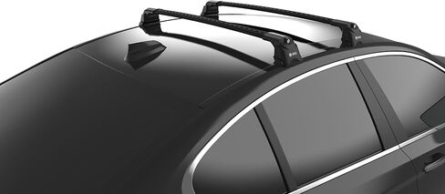 TURTLE Compatible with BMW 3-Series (E90) 2006-2011 Air3 roof Rack | Black in Saudi Arabia