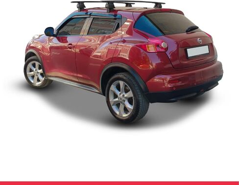 Compatible with Nissan Juke (F15) 2010-2019 ACE-4 Car Roof Rack Cross Bar Black Aluminium 2 Bars in Saudi Arabia
