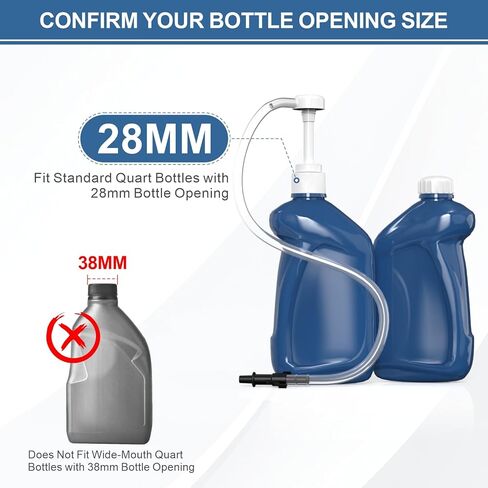 Fluid Pump for Standard Quart Bottles， 8cc Per Pump Stroke, Transmission Fluid Pump with 3rd Hand Adapter, Differential & Transmission Fluid，Transfer Gear Oil Transmission and Differential Fluid Pump in Saudi Arabia