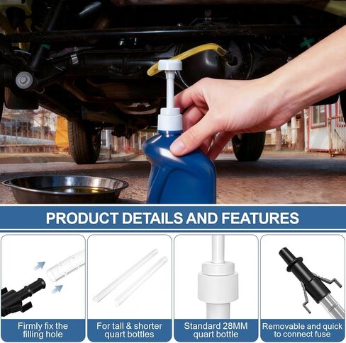 Fluid Pump for Standard Quart Bottles， 8cc Per Pump Stroke, Transmission Fluid Pump with 3rd Hand Adapter, Differential & Transmission Fluid，Transfer Gear Oil Transmission and Differential Fluid Pump in Saudi Arabia