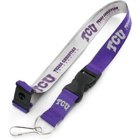 Aminco NCAA TCU Horned Frogs Reversible Lanyard, Black, 6