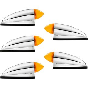 EVERESTHD 5PCS LED Roof Marker Light Top Cab Running Lights Assembly Heavy Duty Trucks Replacement Fit for Mack CHU 2000-2018
