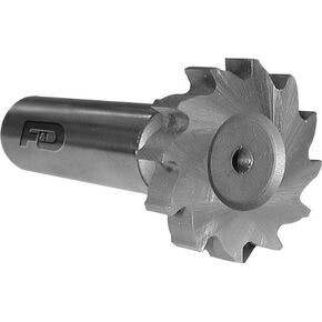 F&D Tool Company 35275 Shank Type Woodruff Keyseat Cutter, Straight Tooth, Cobalt, 403 American Standard, 3/8" Diameter, 1/8" Width of Face, 2 1/8" Overall Length