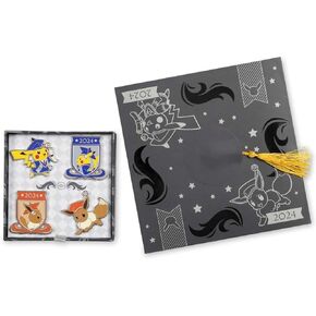 Pokémon Center: Graduation Pikachu & Eevee 2024 Pokémon Pin Box Set (4-Pack)